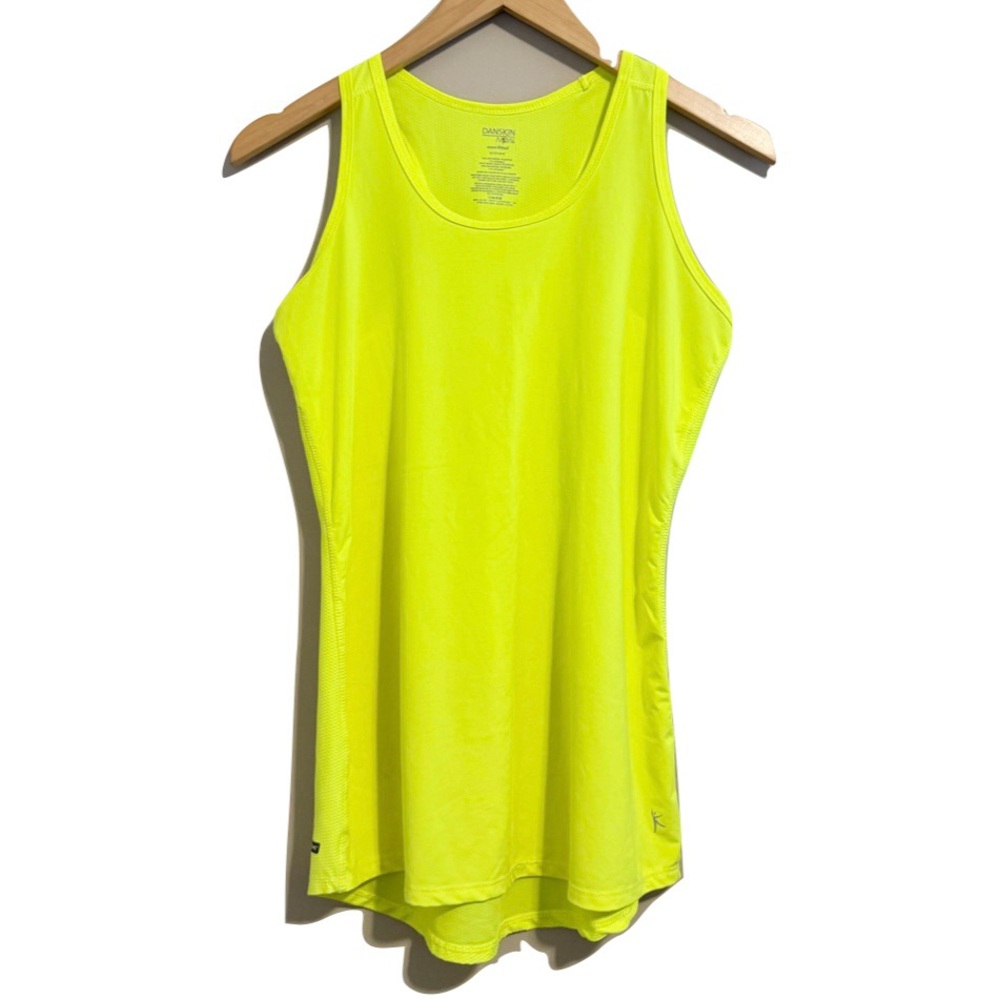 Danskin Neon Yellow Tank Top Small